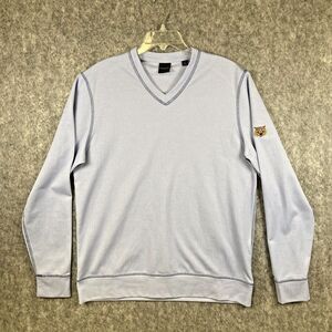 Dunning Golf Mens Med V Neck Shirt Long Sleeve Performance Commuter Wildcats